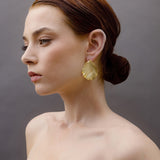 FLAT LEAF EARRINGS