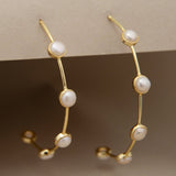 ROMA HOOPS IN PEARL