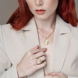 Medallion Natural Pearl Necklace