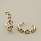 LAGO SMOKY TOPAZ HOOPS