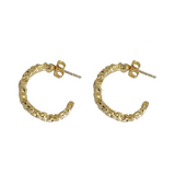 SMALL CRINKLE HOOPS