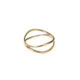 Corsica criss-cross ring