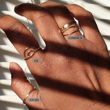 Anais beaded ring