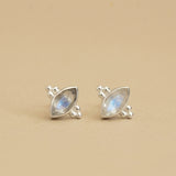 Iris Stud in Moonstone