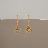 MATI EARRINGS IN LABRADORITE AND AQUA