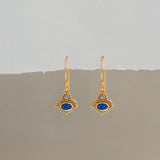 MATI EARRINGS IN MOONSTONE AND SAPPHIRE
