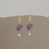 SOLIS EARRINGS IN AMETHYST