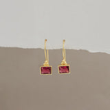 BAMBI EARRINGS IN RUBY SWAROVSKI