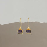BAMBI EARRINGS IN AMETHYST
