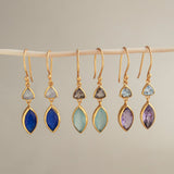 OUROS IN BLUE TOPAZ AND AMETHYST