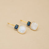 SAPPHIRE MOONSTONE DROP