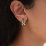 Dua Hoop in Turquoise