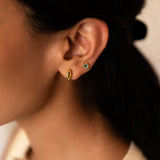 Eloise Hoops in Peridot