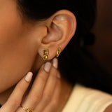 Eloise Hoops in Peridot