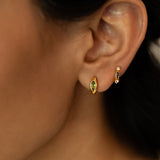 Lorelai Hoops in Tanzanite