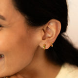 Eloise Hoops in Peridot
