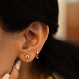 Lorelai Hoops in Tanzanite