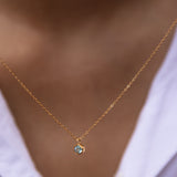 Magma Molten Pendant in Blue topaz
