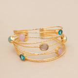 STRING OF DREAMS CUFF IN MULTISTONE