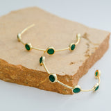 ROMA HOOPS IN EMERALD ONYX