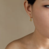 MATI EARRINGS IN LABRADORITE AND AQUA