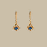 MATI EARRINGS IN MOONSTONE AND SAPPHIRE