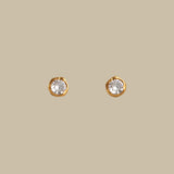 Magma Molten Studs in Blue Topaz