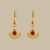Esmeralda Earrings in Garnet