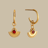 Esmeralda Earrings in Garnet