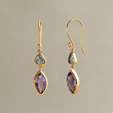 OUROS IN BLUE TOPAZ AND AMETHYST