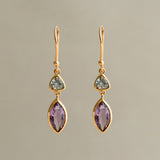 OUROS IN BLUE TOPAZ AND AMETHYST
