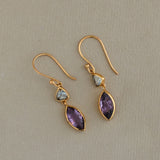 OUROS IN BLUE TOPAZ AND AMETHYST