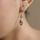 OUROS IN BLUE TOPAZ AND AMETHYST