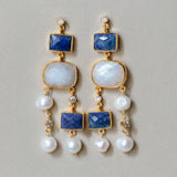Veloura earrings in lapis