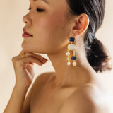 Veloura earrings in lapis