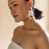 Veloura earrings in lapis