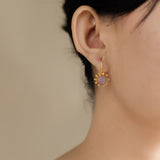 SHOGUN EARRINGS IN ROSE QUARTZ