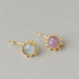SHOGUN EARRINGS IN ROSE QUARTZ