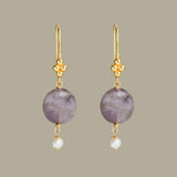 SOLIS EARRINGS IN AMETHYST