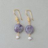 SOLIS EARRINGS IN AMETHYST