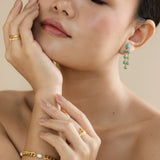 VERGARA COLUMN EARRINGS IN TURQUOISE