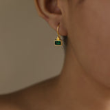 BAMBI EARRINGS IN EMERALD SWAROVSKI