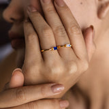 BYRON RING IN NAVY LAPIS