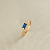 BYRON RING IN NAVY LAPIS