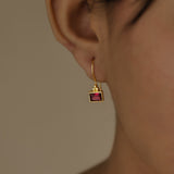 BAMBI EARRINGS IN RUBY SWAROVSKI