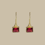BAMBI EARRINGS IN RUBY SWAROVSKI