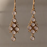 CAPRI EARRINGS IN ROSE QUARTZ