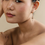 CAPRI EARRINGS IN ROSE QUARTZ