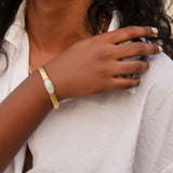 BARK MOONSTONE CUFF