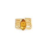 CITRINE ARMOUR RING